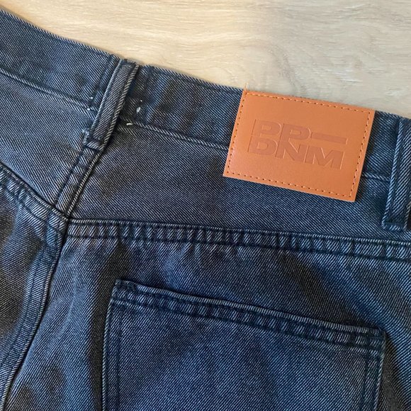 Princess Polly Holly Asymmetric Straight Leg Jean Black Denim - Picture 5 of 5